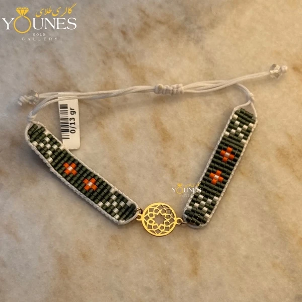 دستبند میوکی گل ماندالا طلا